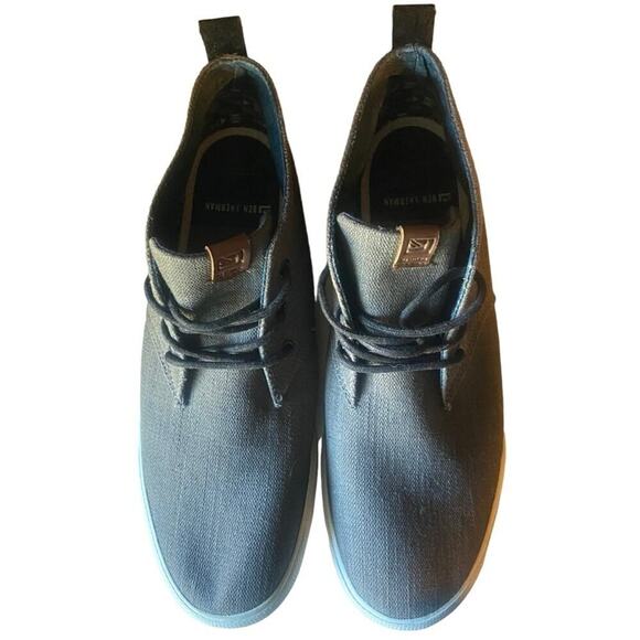 Ben Sherman Bristol Gray Canvas Mid-Top Chukka Sneakers Blokecore Mens Size, 11 main image 7